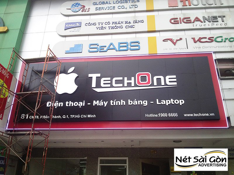 biển alu chữ nổi
