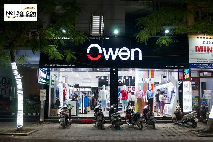 chữ nổi mica đèn led