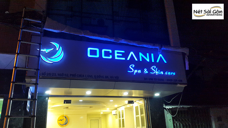 chữ nổi mica đèn led