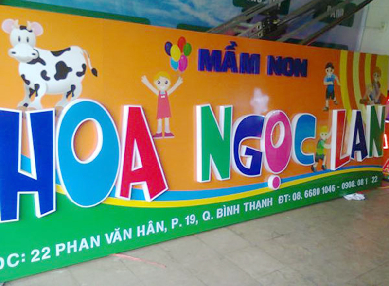 biển hiệu alu chữ nổi
