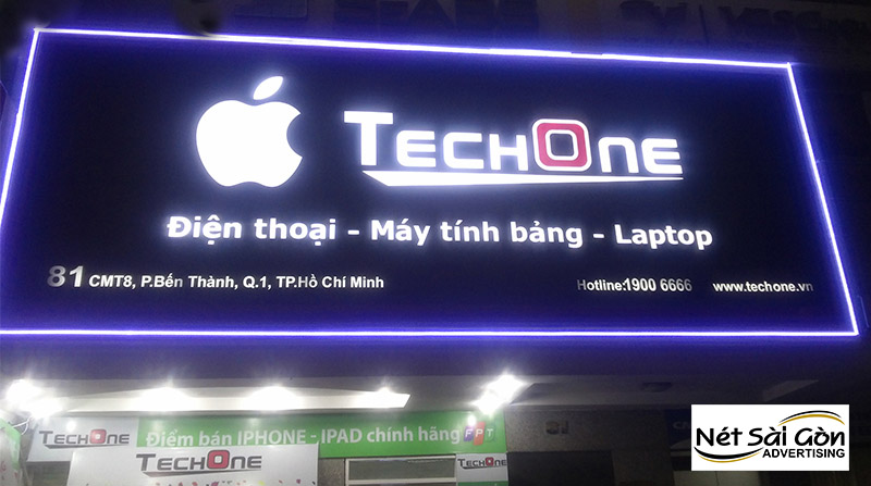 chữ nổi đèn led sáng âm