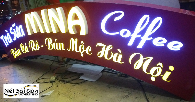 biển quảng cáo chữ nổi đèn led